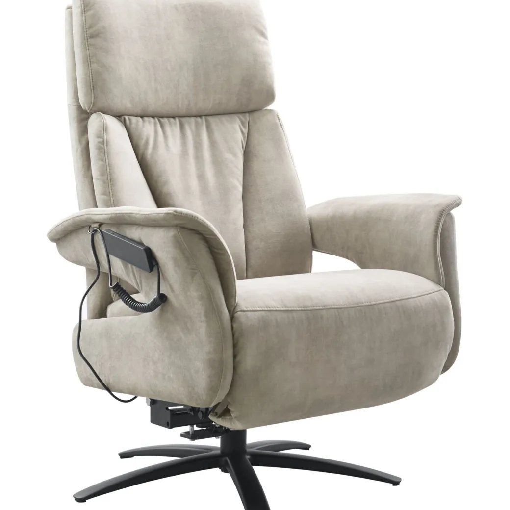 Discount Pronto Wonen Sta-op stoel Initio met accu medium beige