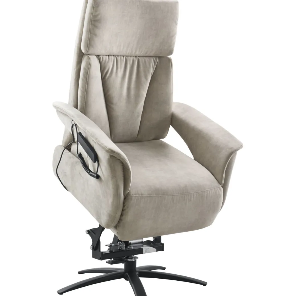 Discount Pronto Wonen Sta-op stoel Initio met accu medium beige