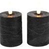 Clearance Pronto Wonen Stompkaars Benevento Led zwart 5 cm rond set van 2