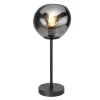 Outlet Pronto Wonen Tafellamp Macato zwart smoke glas 1-lichts