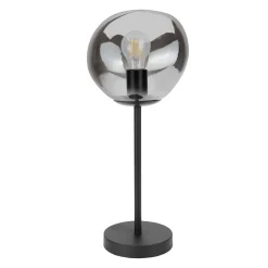 Outlet Pronto Wonen Tafellamp Macato zwart smoke glas 1-lichts