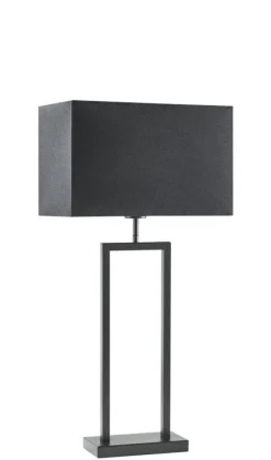 Sale Pronto Wonen Tafellamp Tarante (lampvoet h55) mat zwart