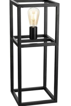 Clearance Pronto Wonen Tafellamp Tiamo zwart staal 55x22 cm