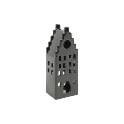 Clearance Pronto Wonen Theelichthouder Caposele huisje small zwart