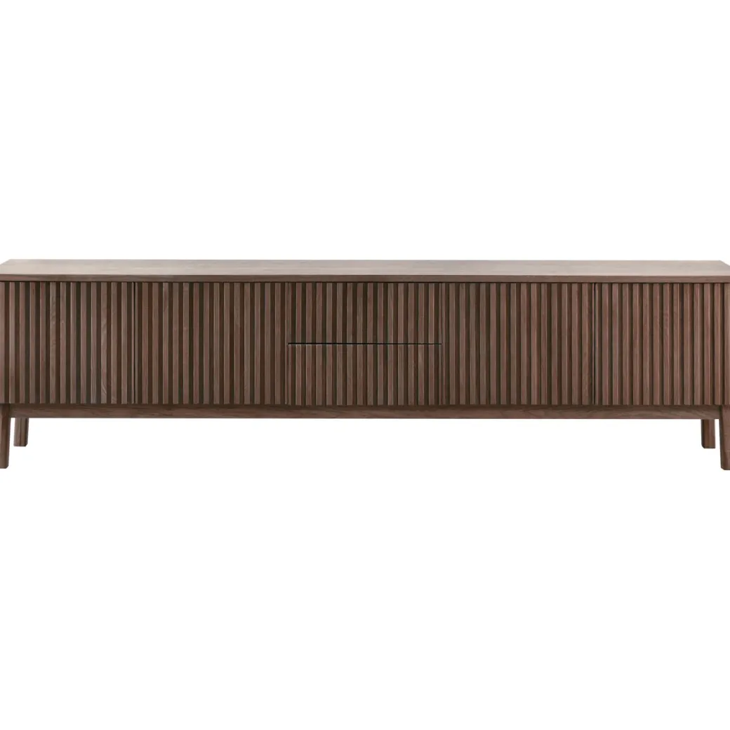 Online Pronto Wonen TV-meubel Arrosto eikenhout 58x225x40 cm Dark Roast
