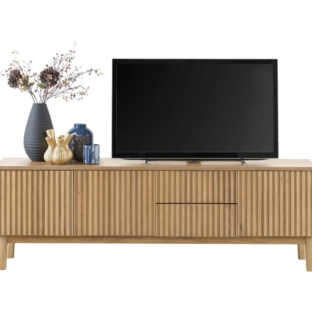 Online Pronto Wonen TV-meubel Arrosto eikenhout 58x180x40 cm light roast