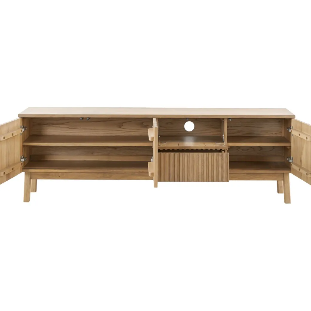 Online Pronto Wonen TV-meubel Arrosto eikenhout 58x180x40 cm light roast