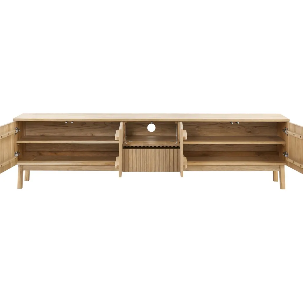 Best Pronto Wonen TV-meubel Arrosto eikenhout 58x225x40 cm light roast