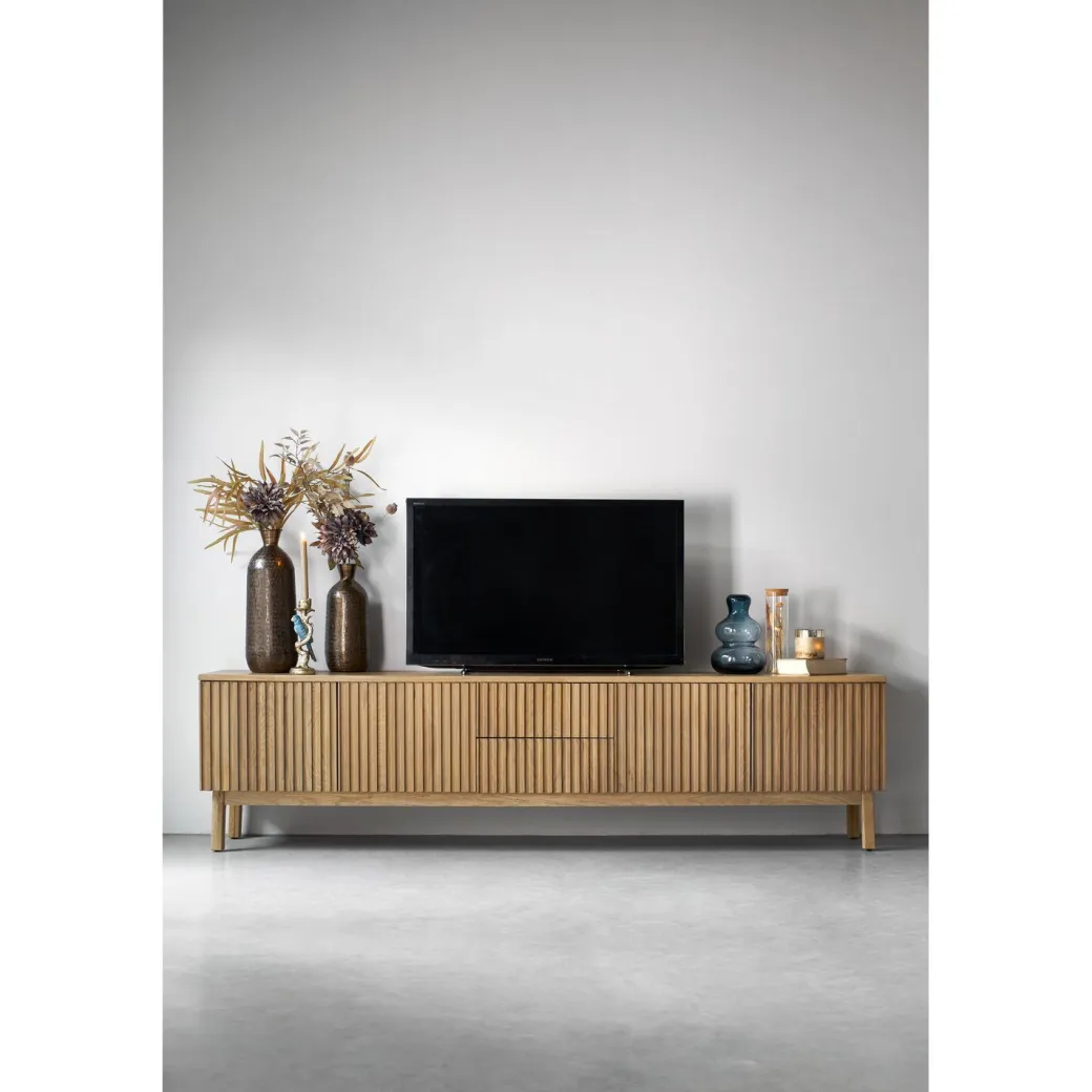 Best Pronto Wonen TV-meubel Arrosto eikenhout 58x225x40 cm light roast