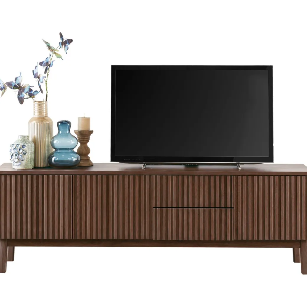 Clearance Pronto Wonen TV-meubel Arrosto eikenhout 58x180x40 cm Dark Roast