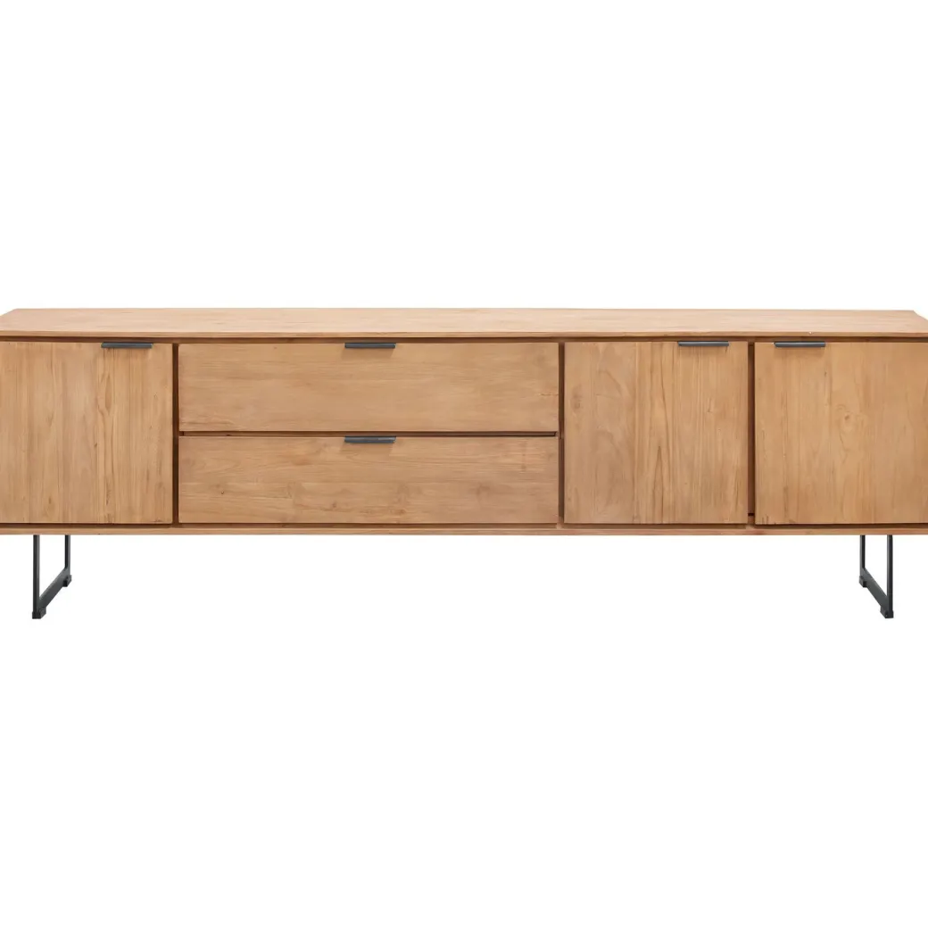 Outlet Pronto Wonen Tv-meubel Aska (195 Cm) teak naturel brushed