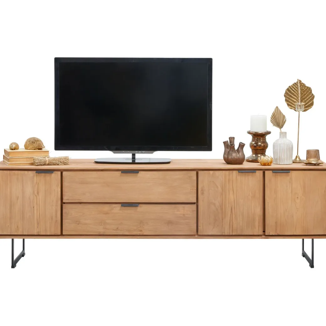 Outlet Pronto Wonen Tv-meubel Aska (195 Cm) teak naturel brushed
