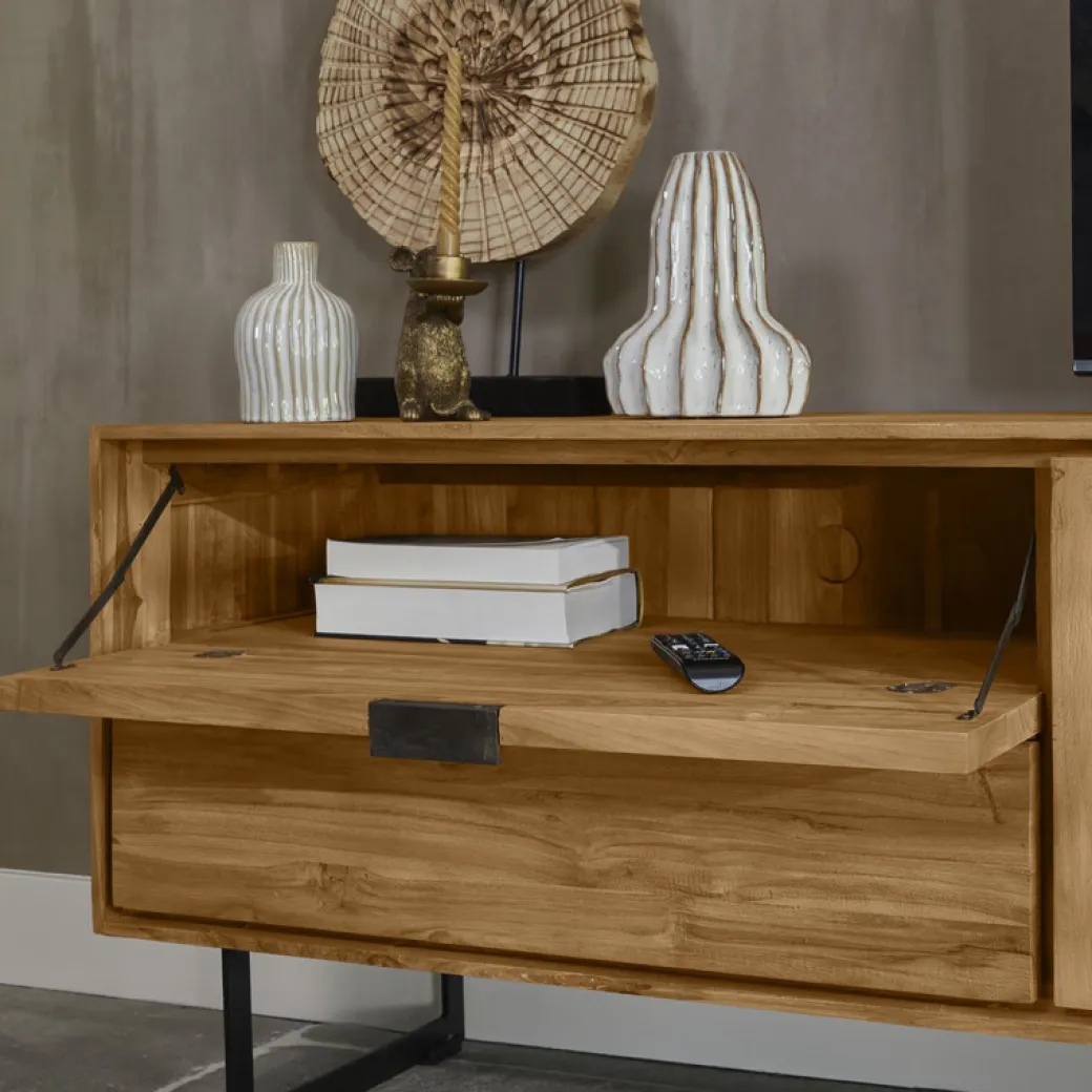Discount Pronto Wonen Tv-meubel Aska (157 Cm) teak naturel brushed