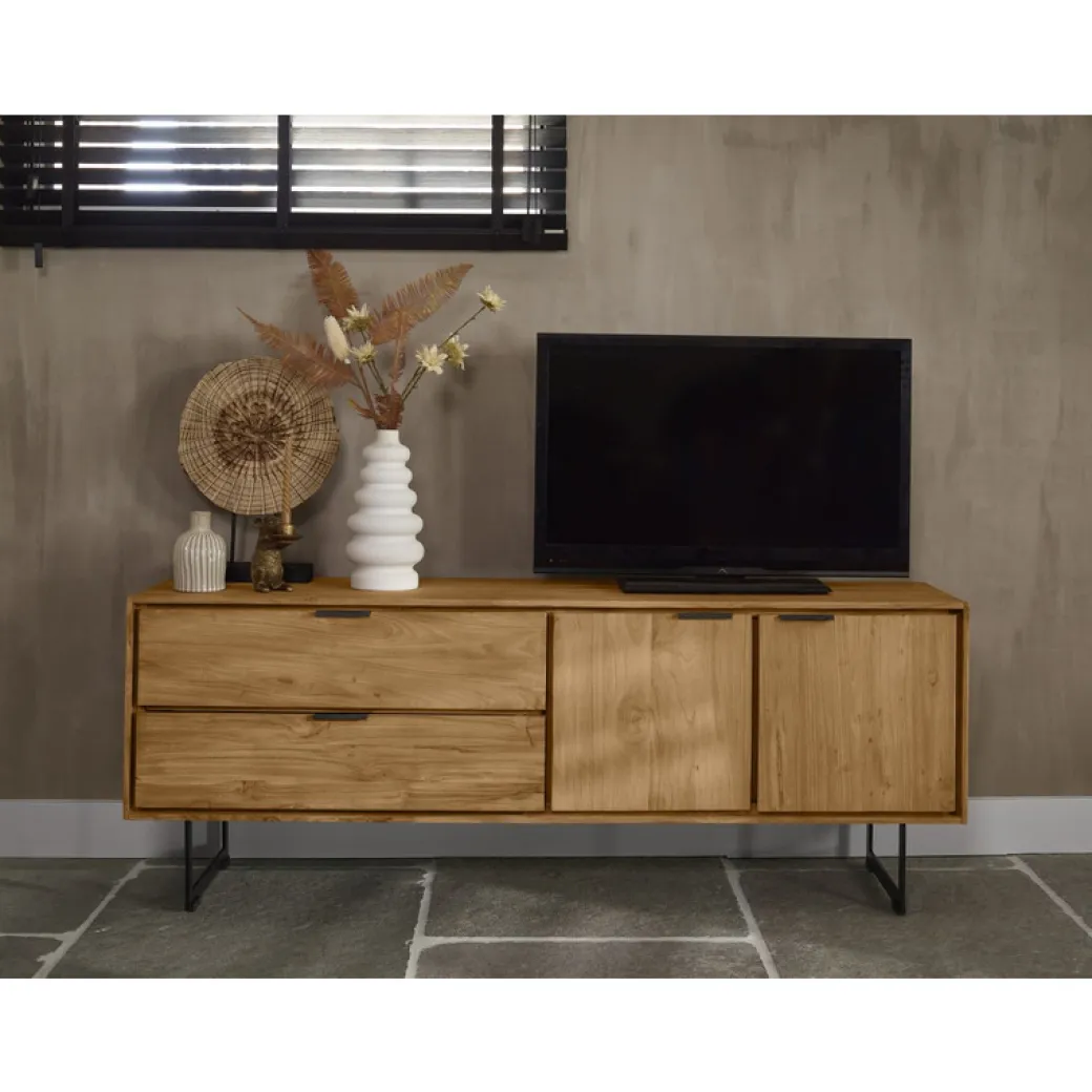 Discount Pronto Wonen Tv-meubel Aska (157 Cm) teak naturel brushed