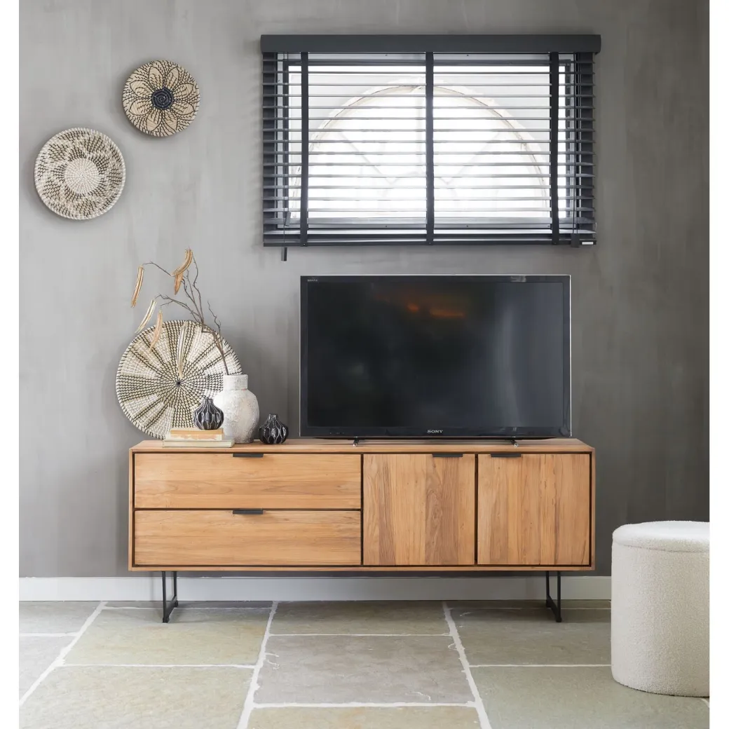 Discount Pronto Wonen Tv-meubel Aska (157 Cm) teak naturel brushed