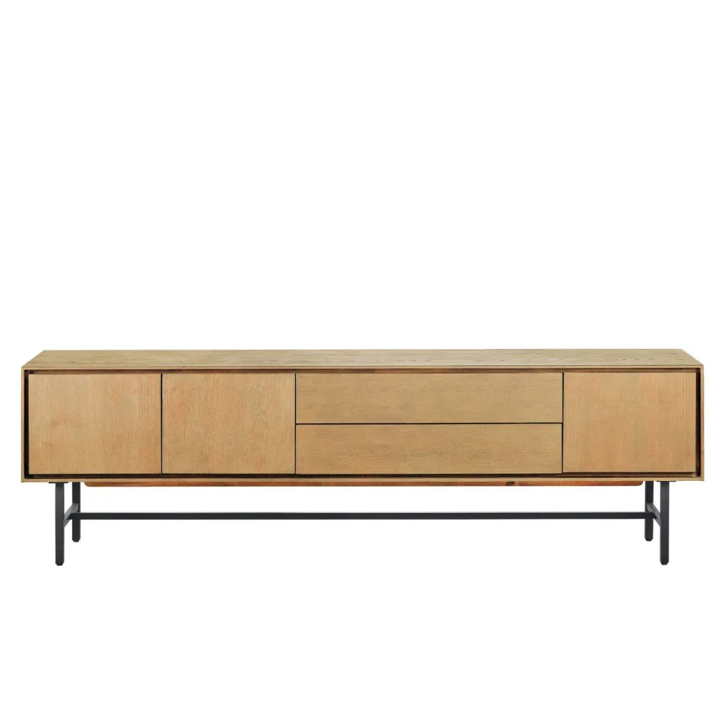 Pronto Wonen TV-meubel Belvio 205 cm light oak