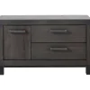 Clearance Pronto Wonen TV-meubel Hevano (102 Cm) grafiet eiken hout