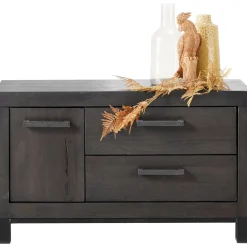 Clearance Pronto Wonen TV-meubel Hevano (102 Cm) grafiet eiken hout