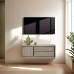 Hot Pronto Wonen TV-meubel Lavio (125 cm) eiken slate