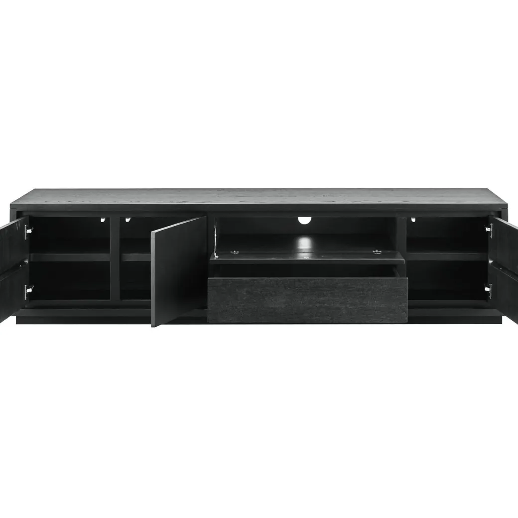 Hot Pronto Wonen TV-meubel Lavio (203 cm) eiken zwart