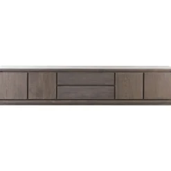 Hot Pronto Wonen Tv-meubel Lavio grafiet eikenhout 242 cm