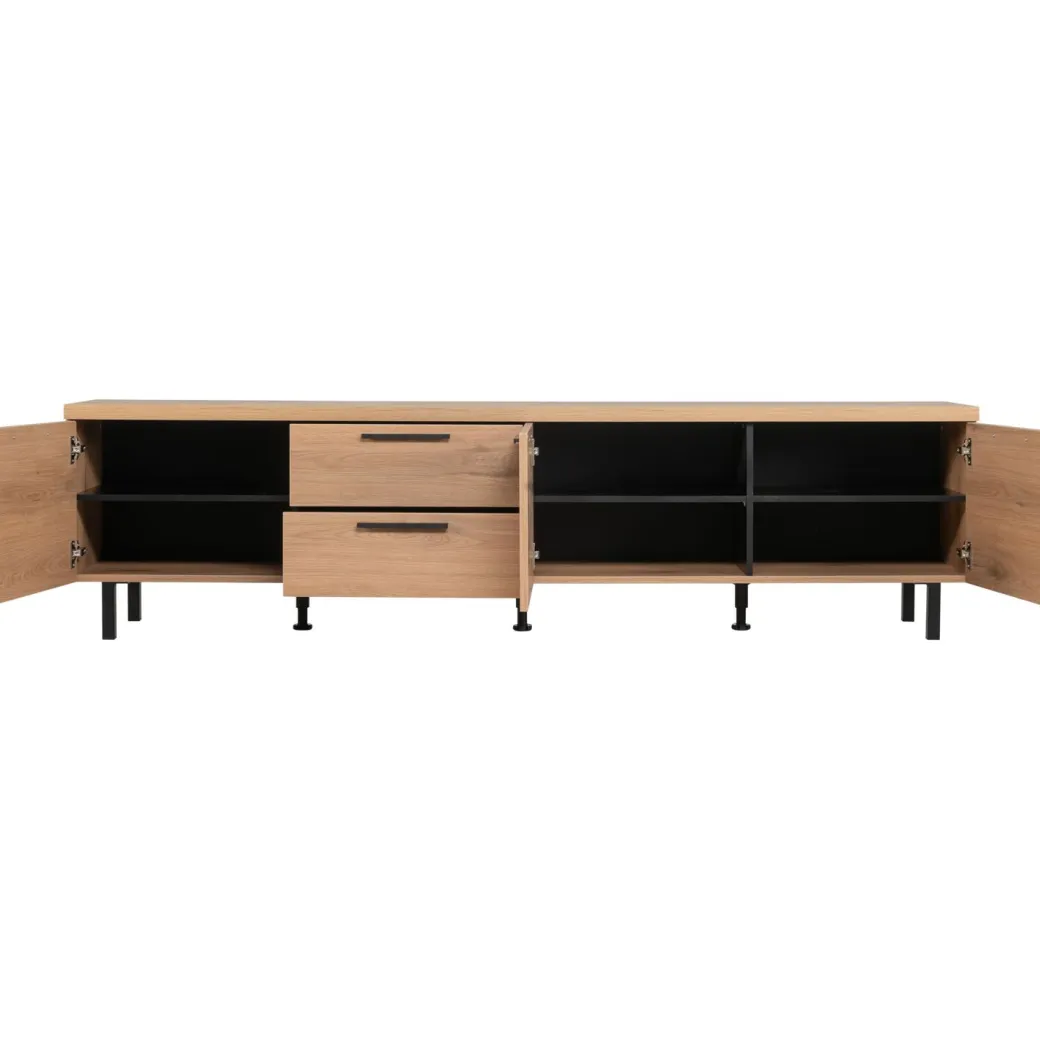Hot Pronto Wonen Tv-meubel Paranno 220 cm bruin