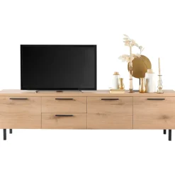 Hot Pronto Wonen Tv-meubel Paranno 220 cm bruin