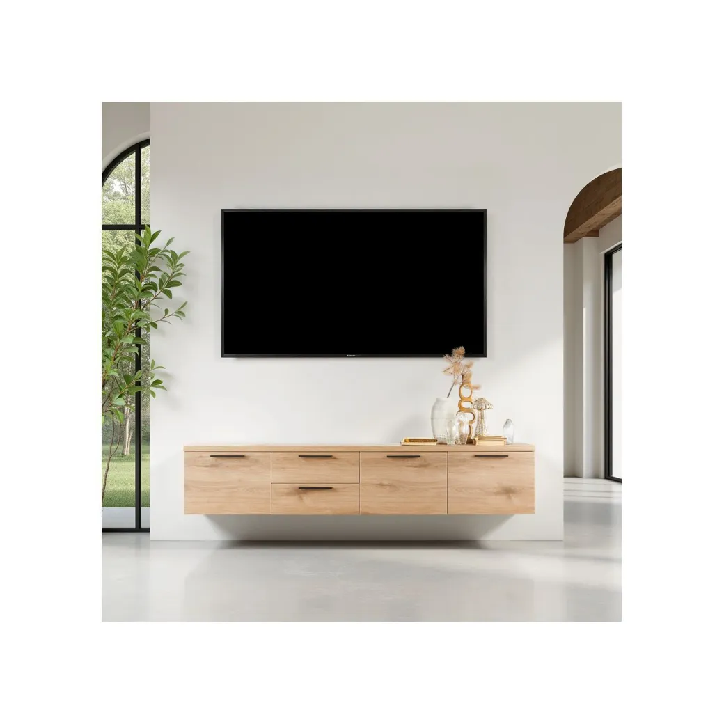 Hot Pronto Wonen Tv-meubel Paranno 220 cm bruin