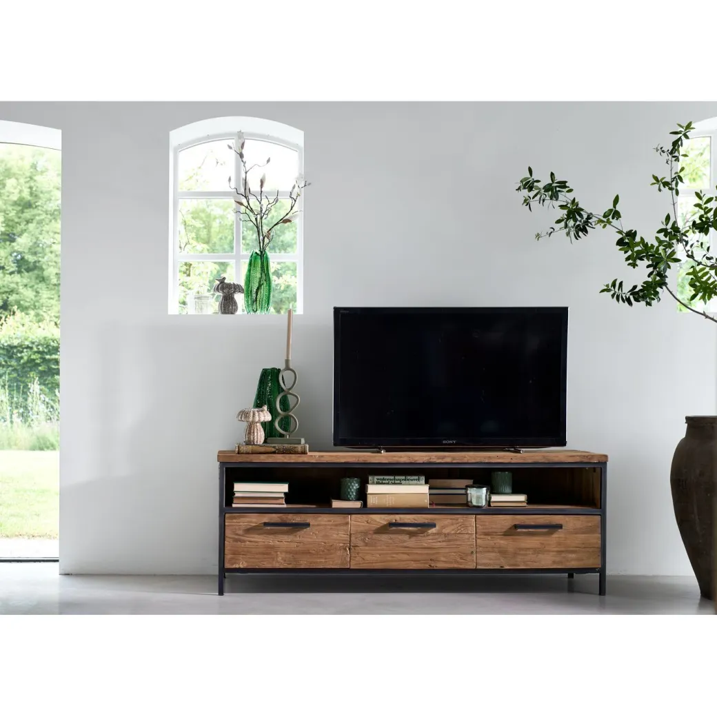 Online Pronto Wonen TV-meubel Romaro (147 Cm) teakhout mix rough