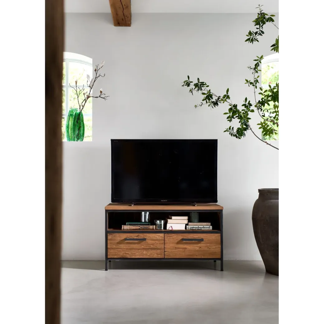 Best Pronto Wonen TV-meubel Romaro (100 Cm) teakhout mix rough