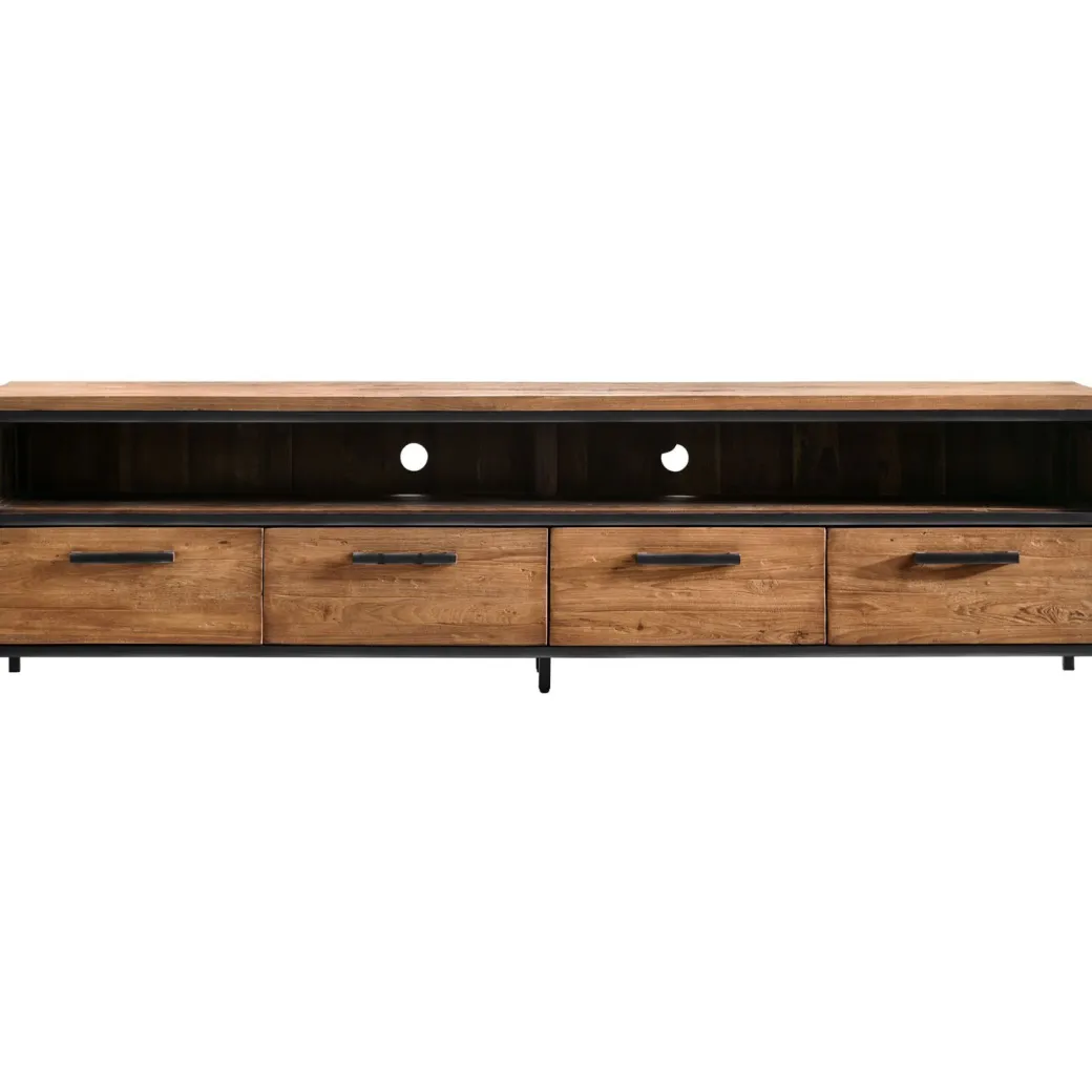 Hot Pronto Wonen TV-meubel Romaro (200 Cm) teakhout mix rough