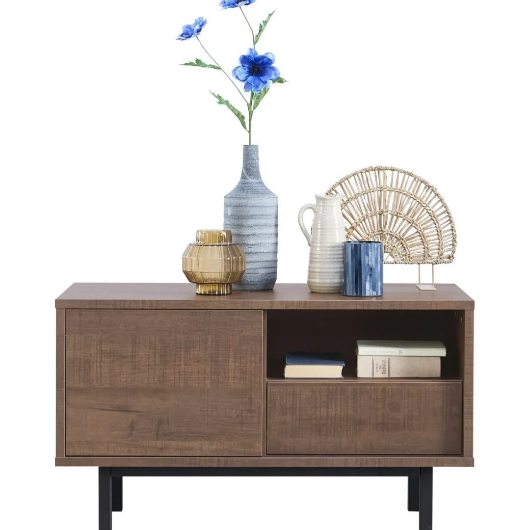 Discount Pronto Wonen Tv-meubel Spazzare (100 Cm) dark mango