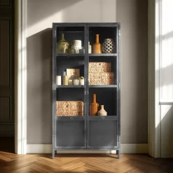 Hot Pronto Wonen Vitrinekast Carpino (90 Cm) metaal glas