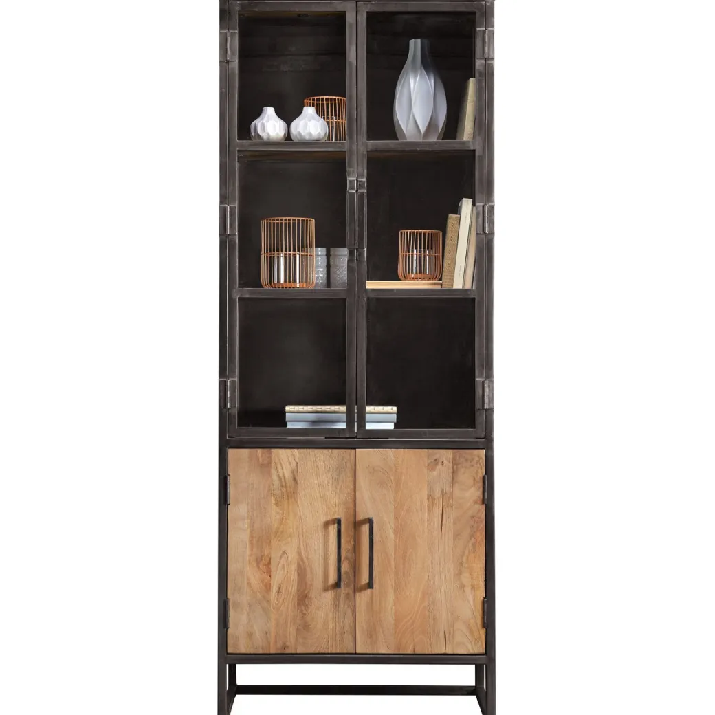 Clearance Pronto Wonen Vitrinekast Mesola (76 Cm) mango natural