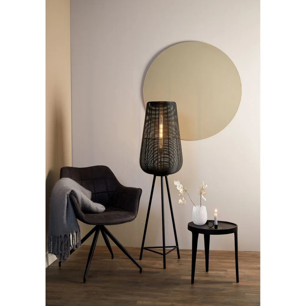 New Pronto Wonen Vloerlamp Barzio mat zwart 1-lichts