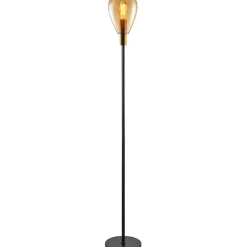 Best Pronto Wonen Vloerlamp Felinio amber glas 1-lichts