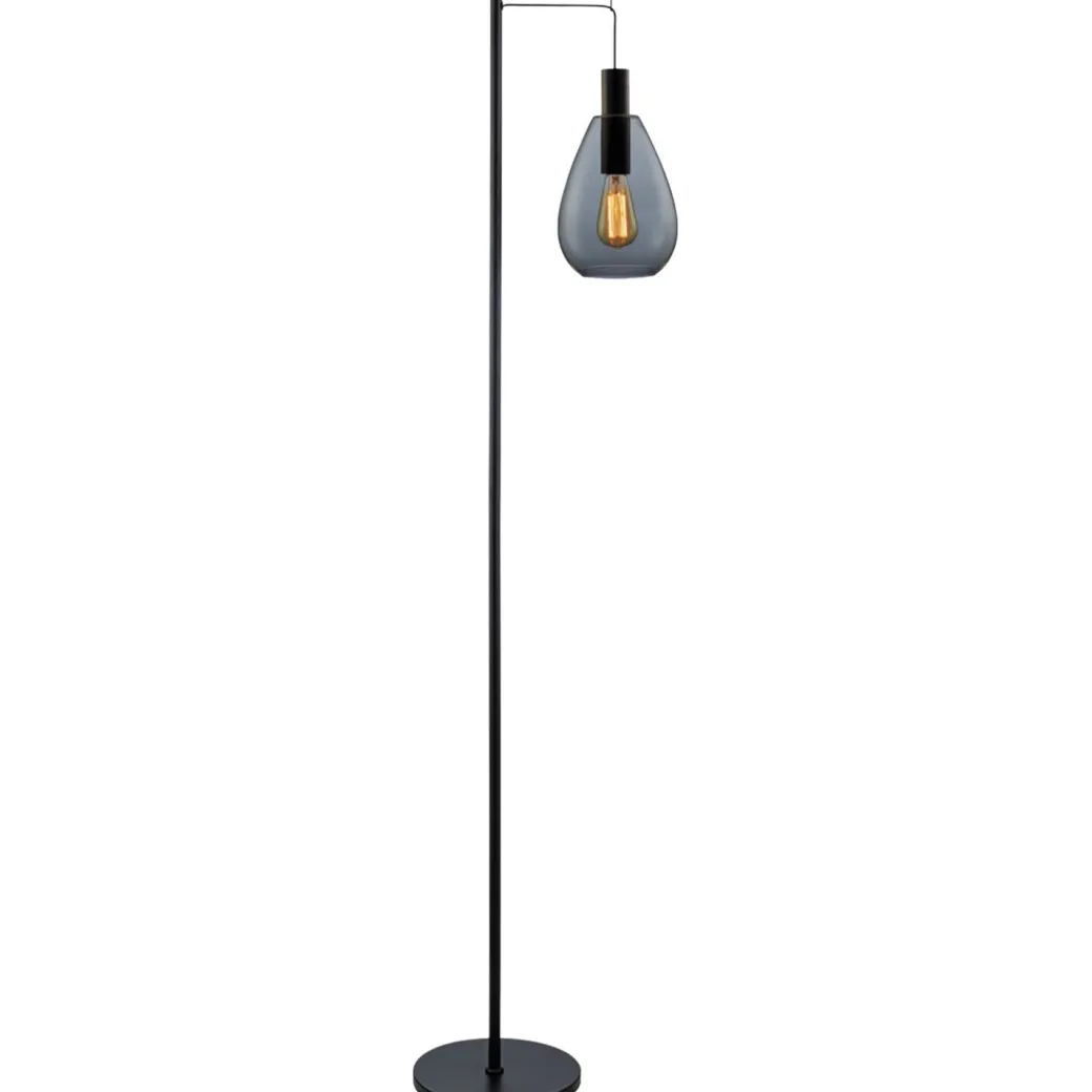 New Pronto Wonen Vloerlamp Felinio smoke glas 1-lichts hangend