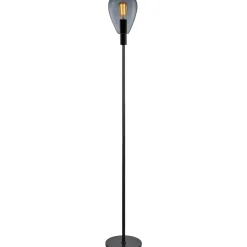 Discount Pronto Wonen Vloerlamp Felinio smoke glas 1-lichts