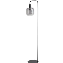 Hot Pronto Wonen Vloerlamp Peglio glas smoke zwart 1-lichts