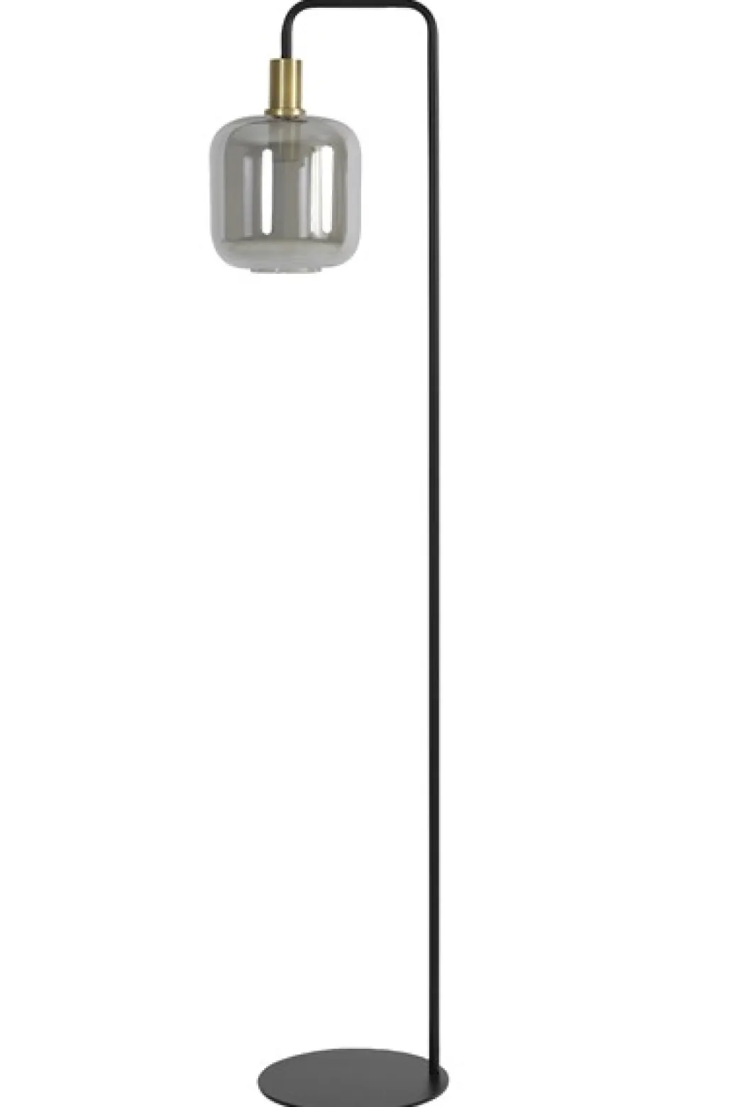 Clearance Pronto Wonen Vloerlamp Peglio smoke antiek brons 1-lichts