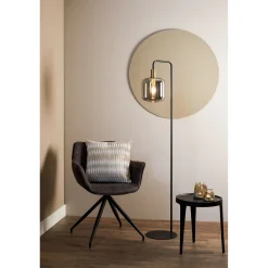 Clearance Pronto Wonen Vloerlamp Peglio smoke antiek brons 1-lichts