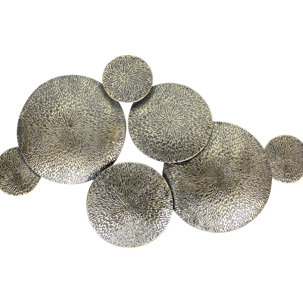 New Pronto Wonen Wanddecoratie Positano metaal antiek goud