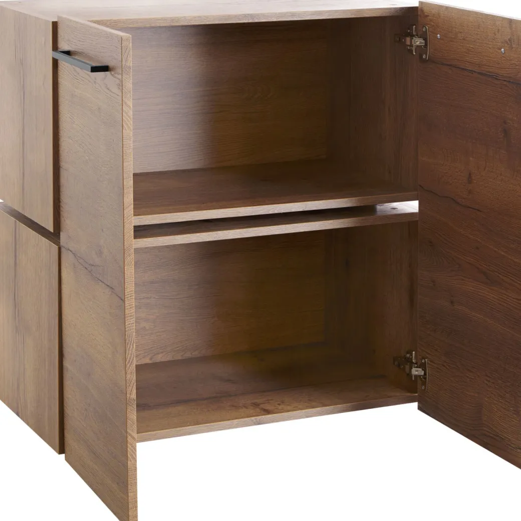 Pronto Wonen Wandkast Sistema 226x166x45 cm bruin