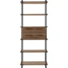 Online Pronto Wonen Wandkast Sistema 226x88x45 cm donkerbruin