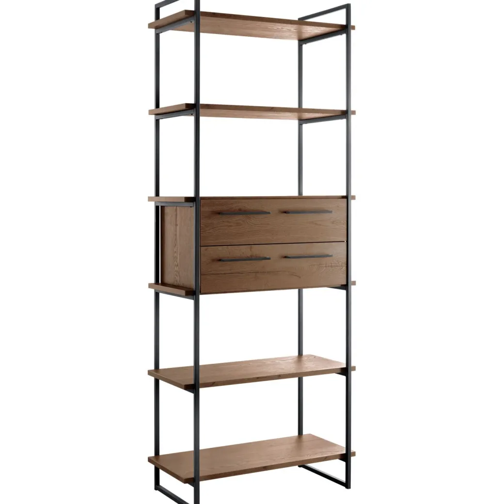 Online Pronto Wonen Wandkast Sistema 226x88x45 cm donkerbruin