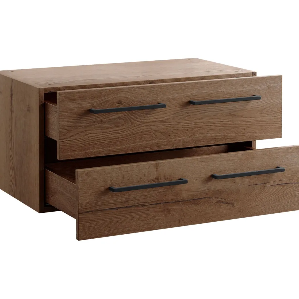 Online Pronto Wonen Wandkast Sistema 226x88x45 cm donkerbruin