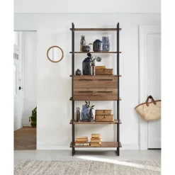 Online Pronto Wonen Wandkast Sistema 226x88x45 cm donkerbruin