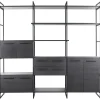 Sale Pronto Wonen Wandkast Sistema 226x244x45 cm zwart