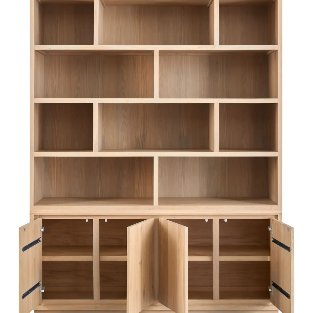 New Pronto Wonen Wandmeubel Lavio eiken 164 cm naturel grijs