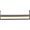 Best Pronto Wonen Wandplank Pardal hout metaal 24x80 cm bruin